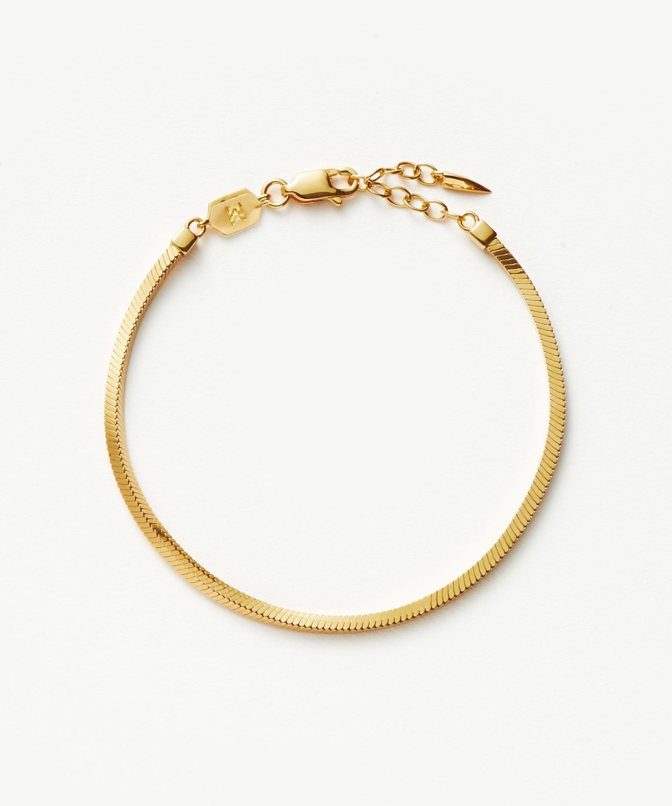 Pulseira Corrente Cobra Quadrada - Ouro 18K | SILLENE