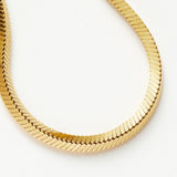 Pulseira Corrente Cobra Quadrada - Ouro 18K | SILLENE