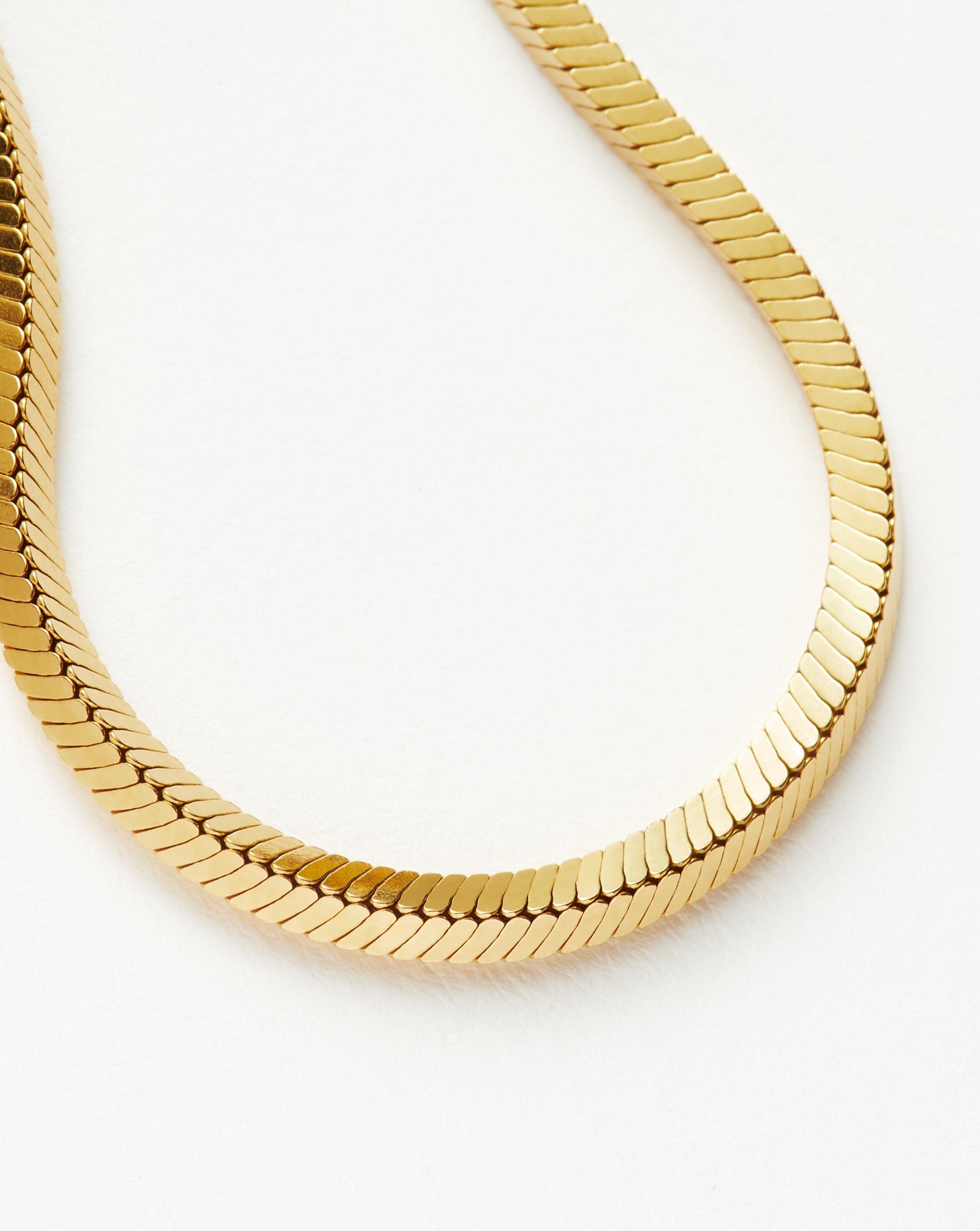 Pulseira Corrente Cobra Quadrada - Ouro 18K | SILLENE
