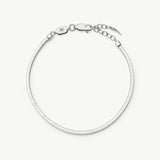 Pulseira Corrente Cobra Quadrada - Prata | SILLENE