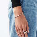 Pulseira Corrente Cobra Quadrada - Prata | SILLENE