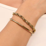 Pulseira Corrente Harlem - Ouro 18K | SILLENE