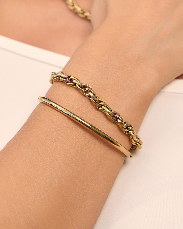 Pulseira Corrente Harlem - Ouro 18K | SILLENE