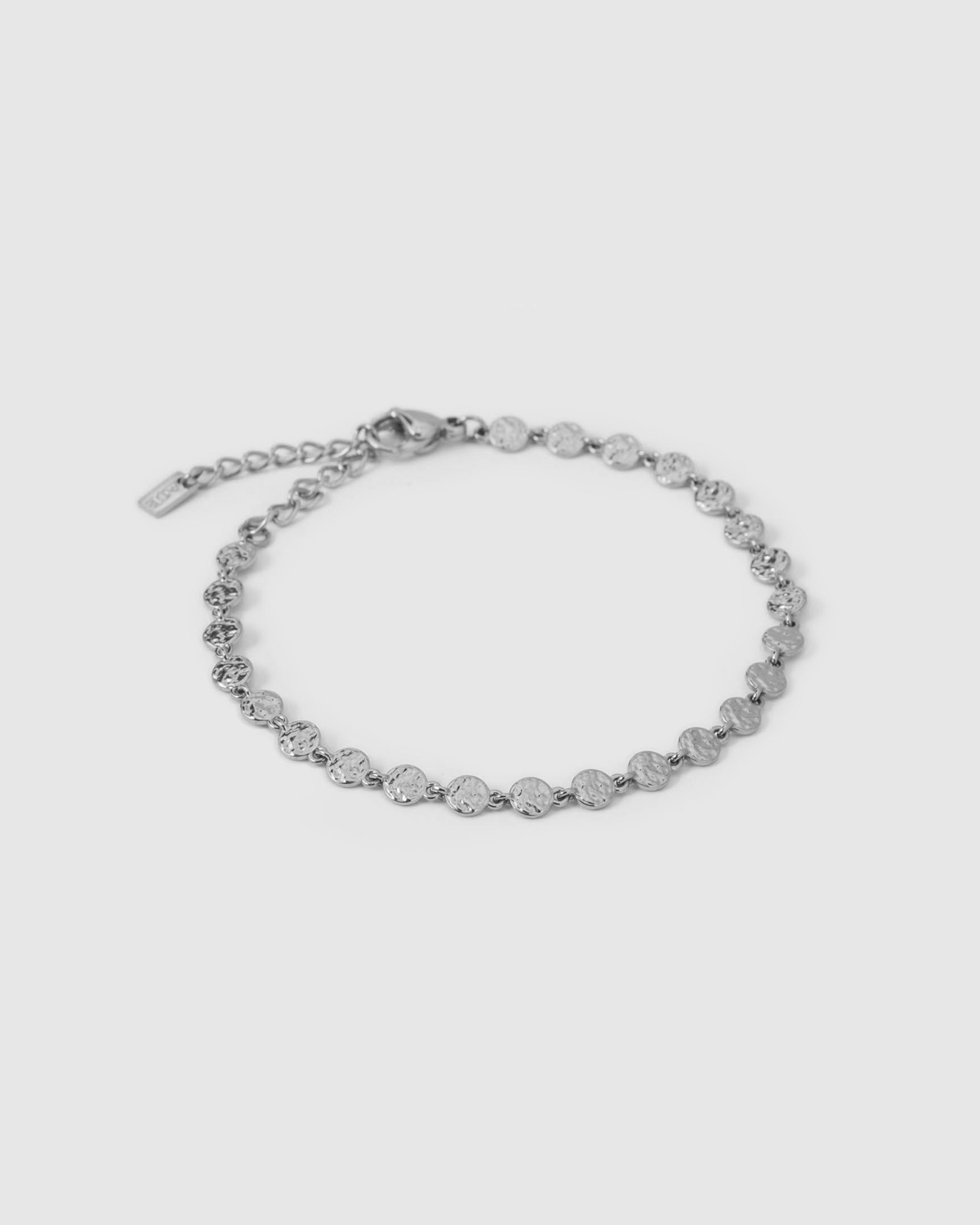 Pulseira Corrente Moeda Atlas - Prata | SILLENE
