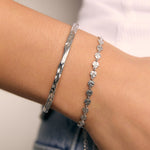Pulseira Corrente Moeda Atlas - Prata | SILLENE