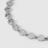 Pulseira Corrente Moeda Atlas - Prata | SILLENE