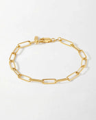 Pulseira Corrente Paperclip - Ouro 18K | SILLENE