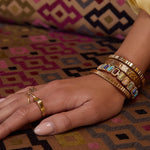 Pulseira Elkie - Ouro 18K | SILLENE - uso