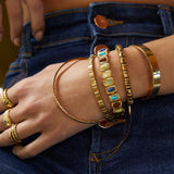 Pulseira Elkie - Ouro 18K | SILLENE - uso