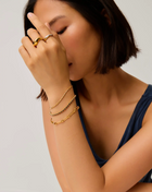 Pulseira Elos Retangulares - Ouro 18K | SILLENE