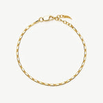 Pulseira Elos Retangulares - Ouro 18K | SILLENE