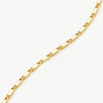 Pulseira Elos Retangulares - Ouro 18K | SILLENE