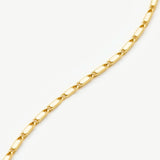 Pulseira Elos Retangulares - Ouro 18K | SILLENE