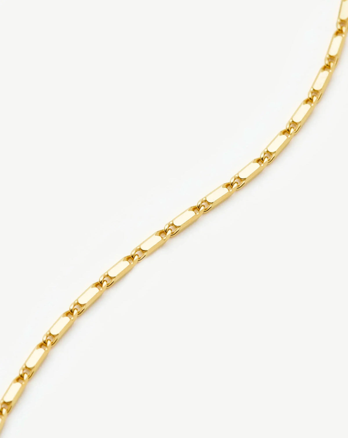 Pulseira Elos Retangulares - Ouro 18K | SILLENE