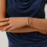 Pulseira Elos Retangulares - Ouro 18K | SILLENE