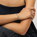 Pulseira Elos Retangulares - Prata | SILLENE