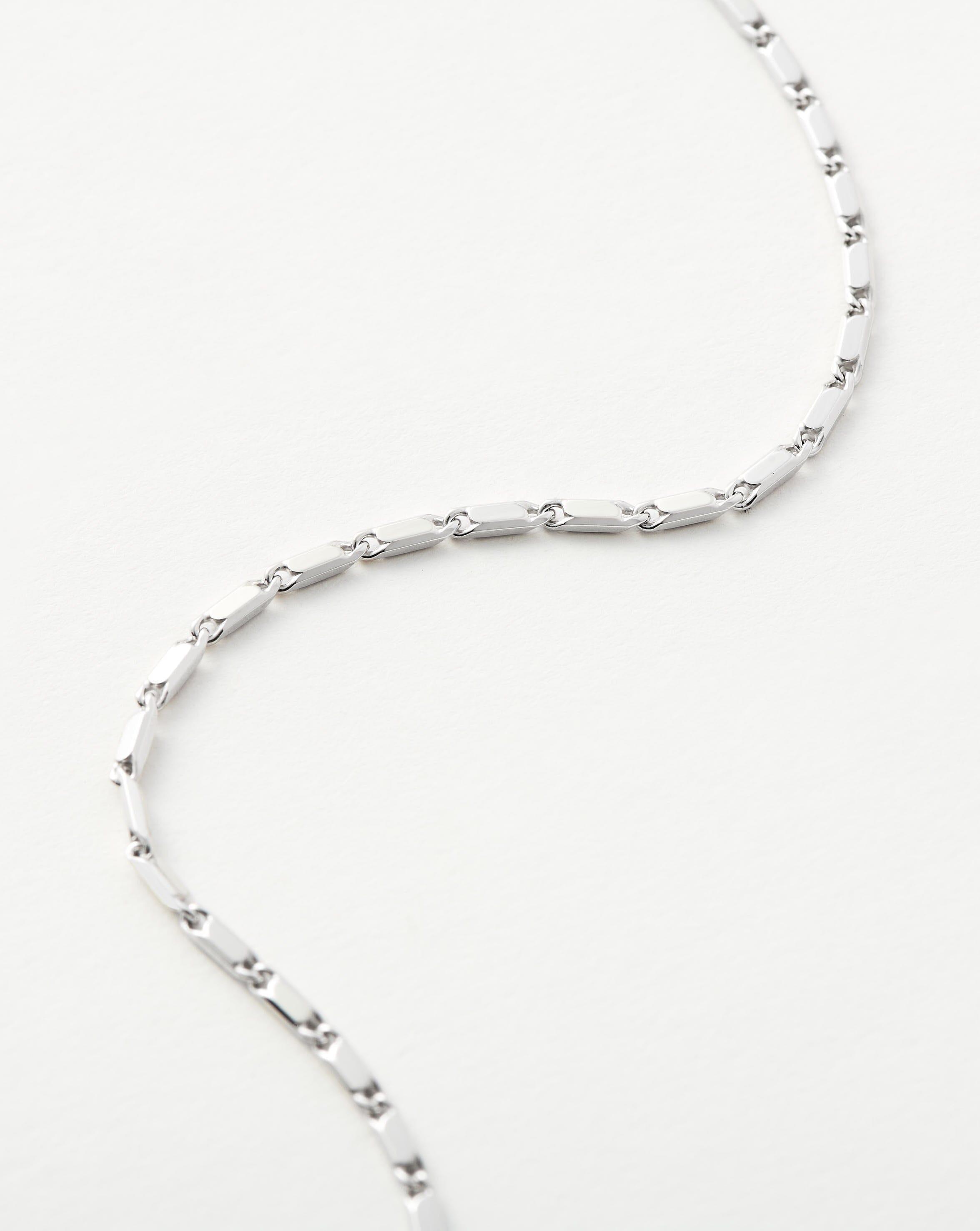 Pulseira Elos Retangulares - Prata | SILLENE