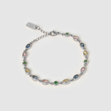 Pulseira Isadora Multicolor - Prata | SILLENE