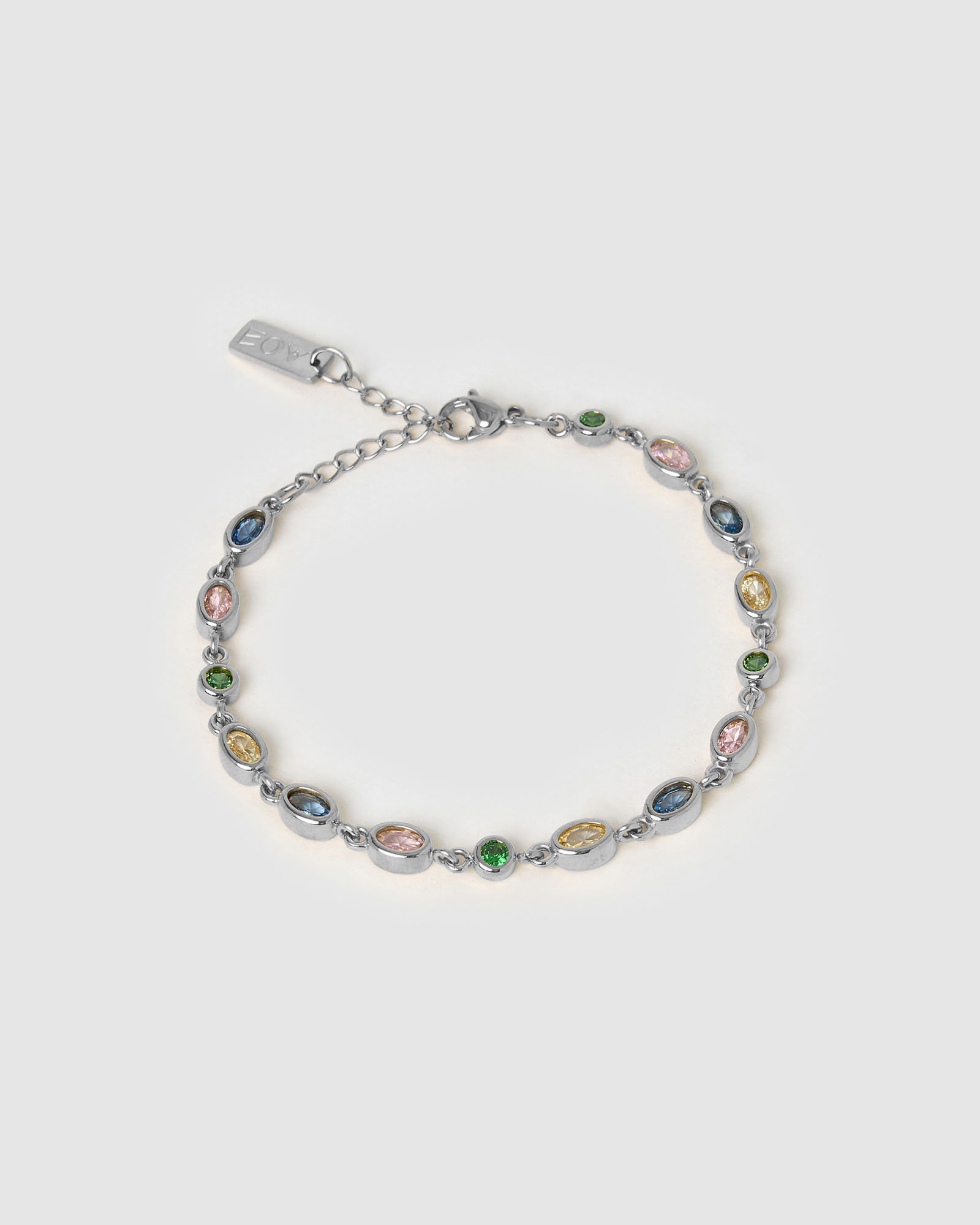 Pulseira Isadora Multicolor - Prata | SILLENE