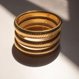 Pulseira Kit Corrente Cobra (3 unidades) - Ouro 18K | SILLENE