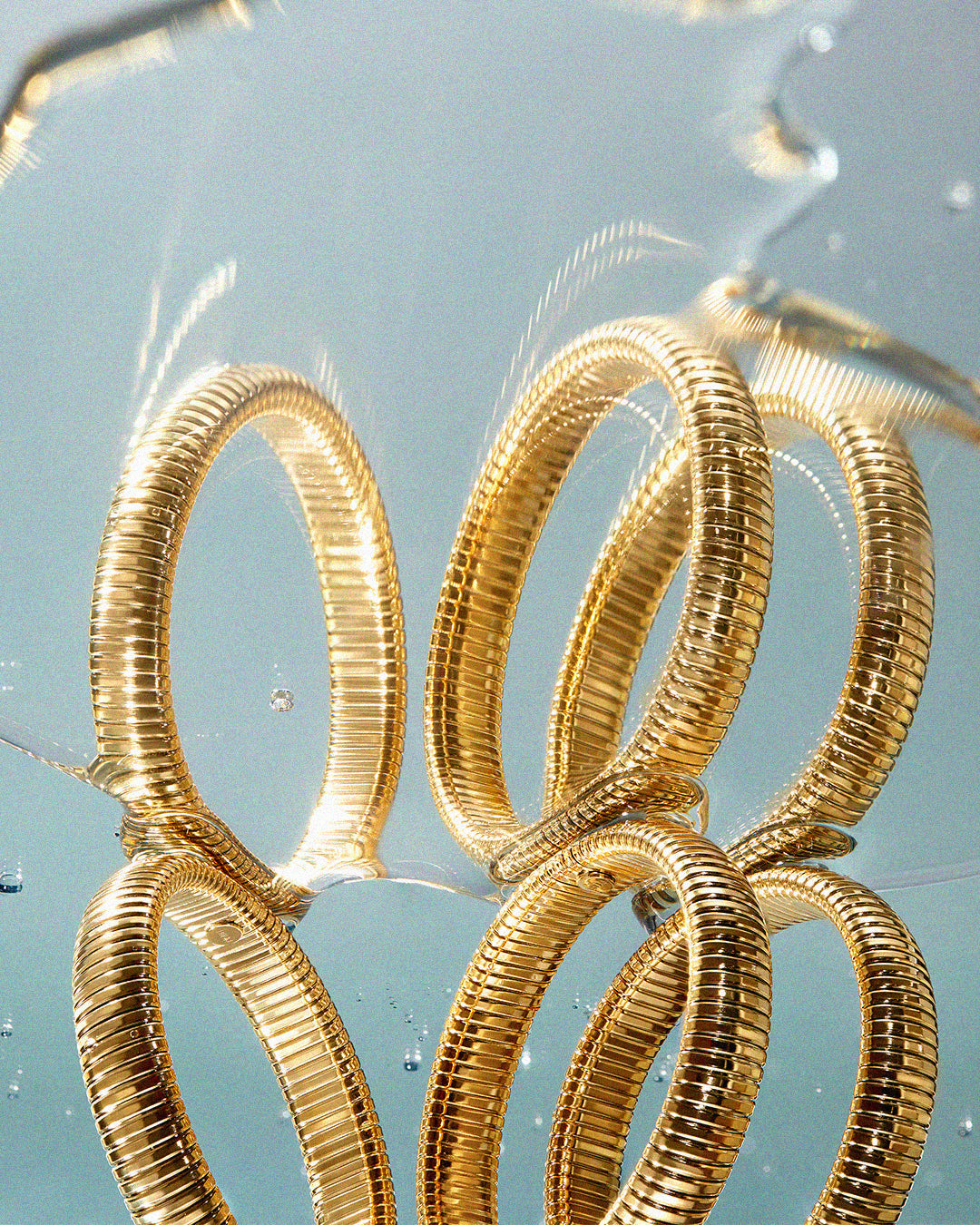 Pulseira Kit Corrente Cobra (3 unidades) - Ouro 18K | SILLENE