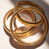Pulseira Kit Corrente Cobra (3 unidades) - Ouro 18K | SILLENE