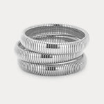 Pulseira Kit Corrente Cobra (3 unidades) - Prata | SILLENE