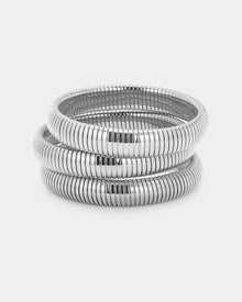 Pulseira Kit Corrente Cobra (3 unidades) - Prata | SILLENE