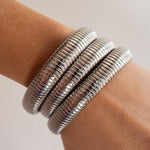 Pulseira Kit Corrente Cobra (3 unidades) - Prata | SILLENE