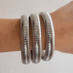 Pulseira Kit Corrente Cobra (3 unidades) - Prata | SILLENE