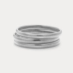 Pulseira Kit Mini Corrente Cobra (3 unidades) - Prata | SILLENE