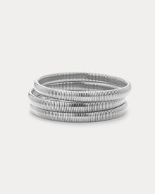 Pulseira Kit Mini Corrente Cobra (3 unidades) - Prata | SILLENE