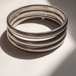 Pulseira Kit Mini Corrente Cobra (3 unidades) - Prata | SILLENE