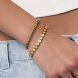 Pulseira Maeve Pedra - Ouro 18K | SILLENE