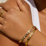 Pulseira Maeve Pedra - Ouro 18K | SILLENE