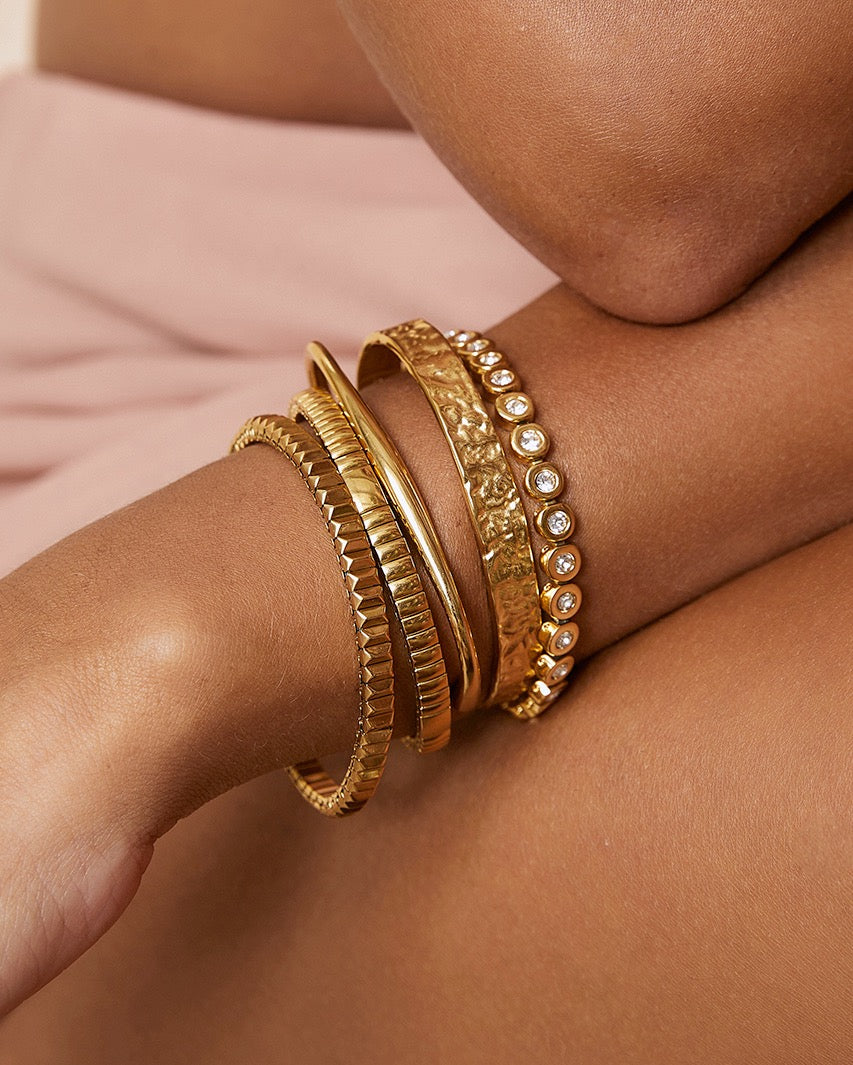 Pulseira Maeve Pedra - Ouro 18K | SILLENE