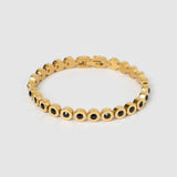 Pulseira Maeve Preta - Ouro 18K | SILLENE