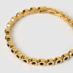 Pulseira Maeve Preta - Ouro 18K | SILLENE