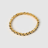 Pulseira Maeve Preta - Ouro 18K | SILLENE
