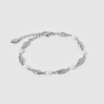 Pulseira Mimi Pérola e Prata - Prata | SILLENE