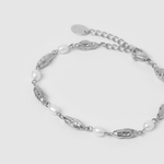 Pulseira Mimi Pérola e Prata - Prata | SILLENE