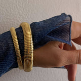 Pulseira Mini Corrente Cobra - Ouro 18K | SILLENE