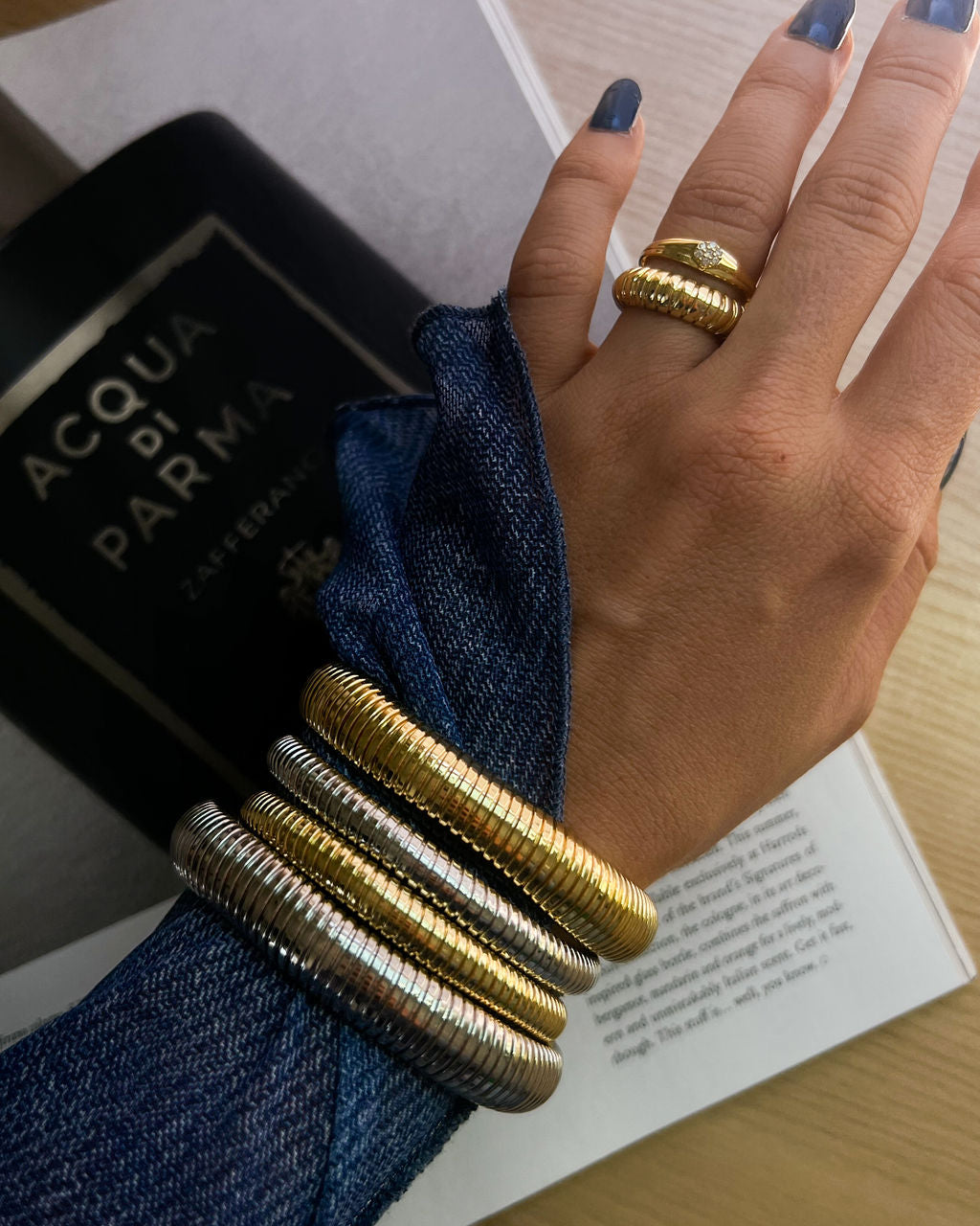 Pulseira Mini Corrente Cobra - Ouro 18K | SILLENE