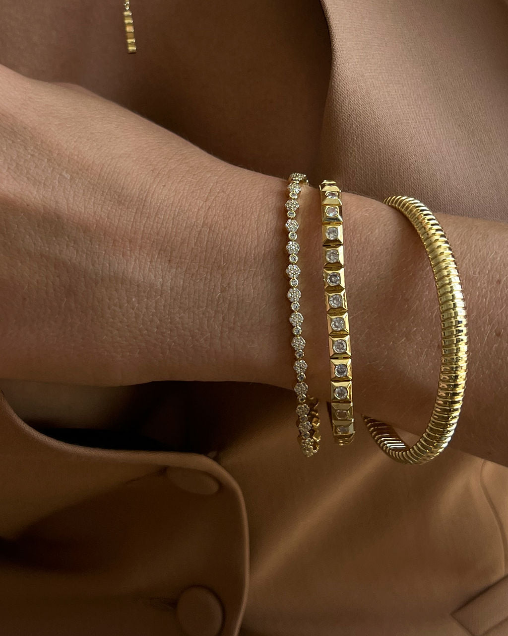 Pulseira Mini Corrente Cobra - Ouro 18K | SILLENE