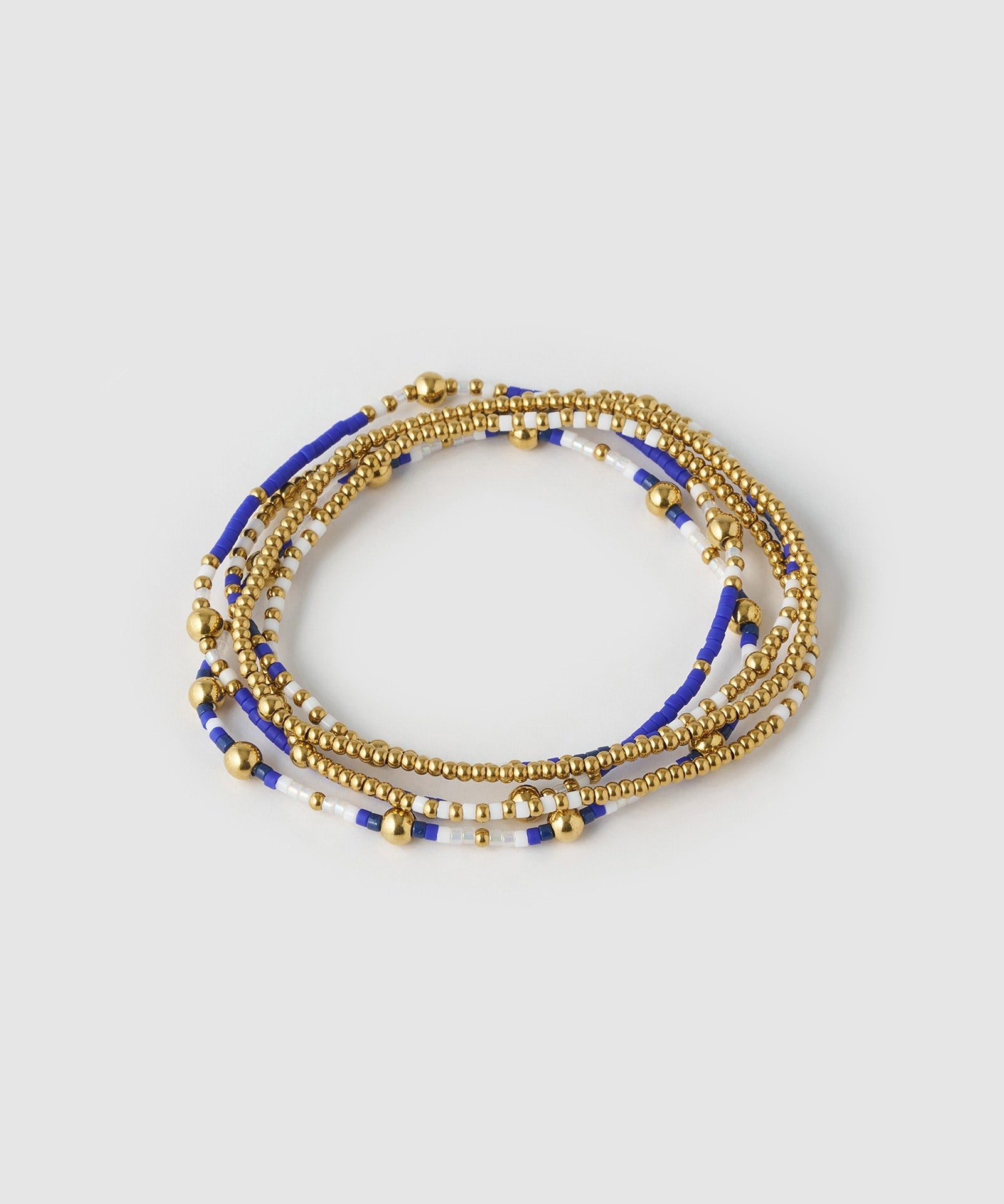 Pulseira Nellie Azul-Marinho - Ouro 18K | SILLENE