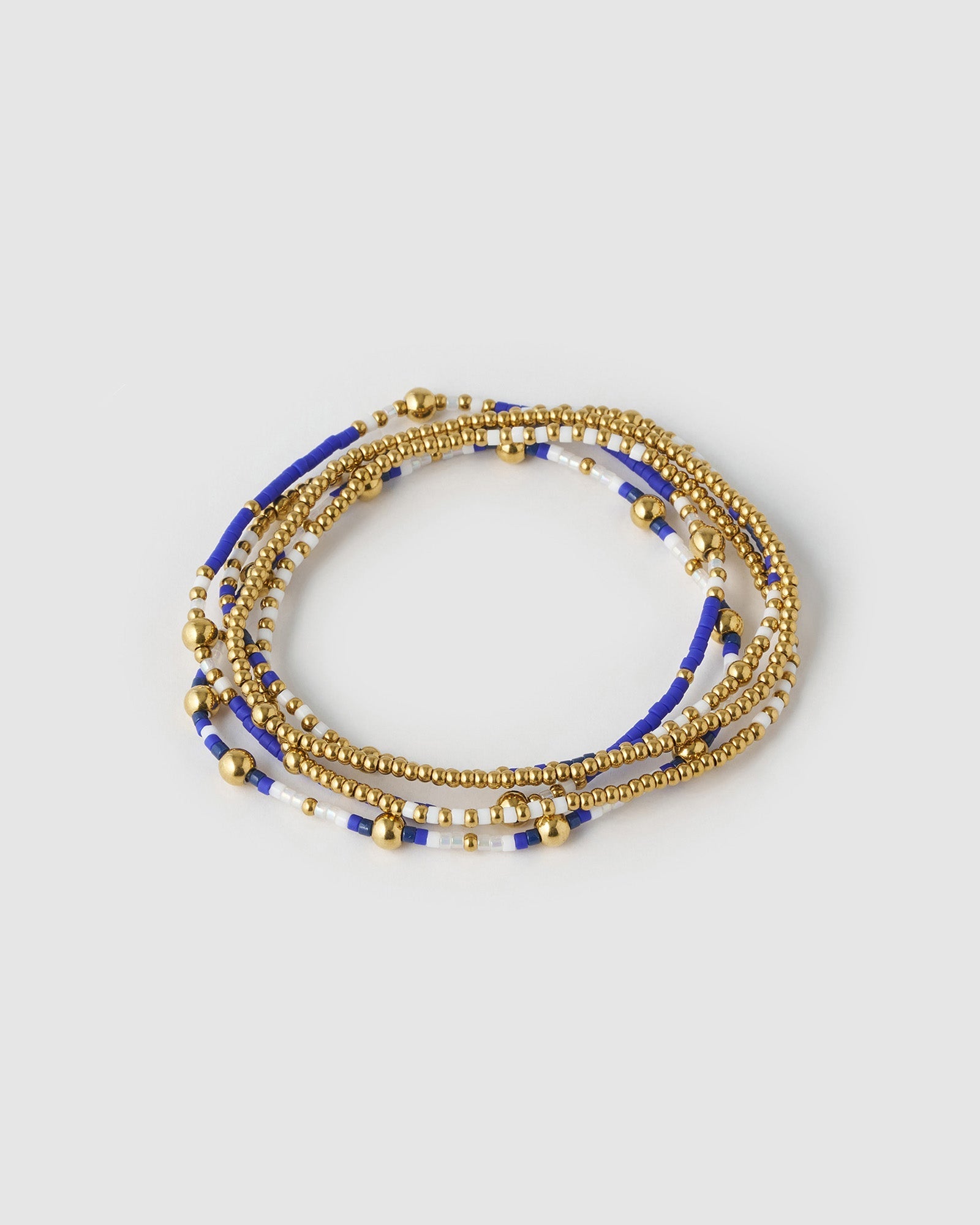 Pulseira Nellie Azul-Marinho - Ouro 18K | SILLENE