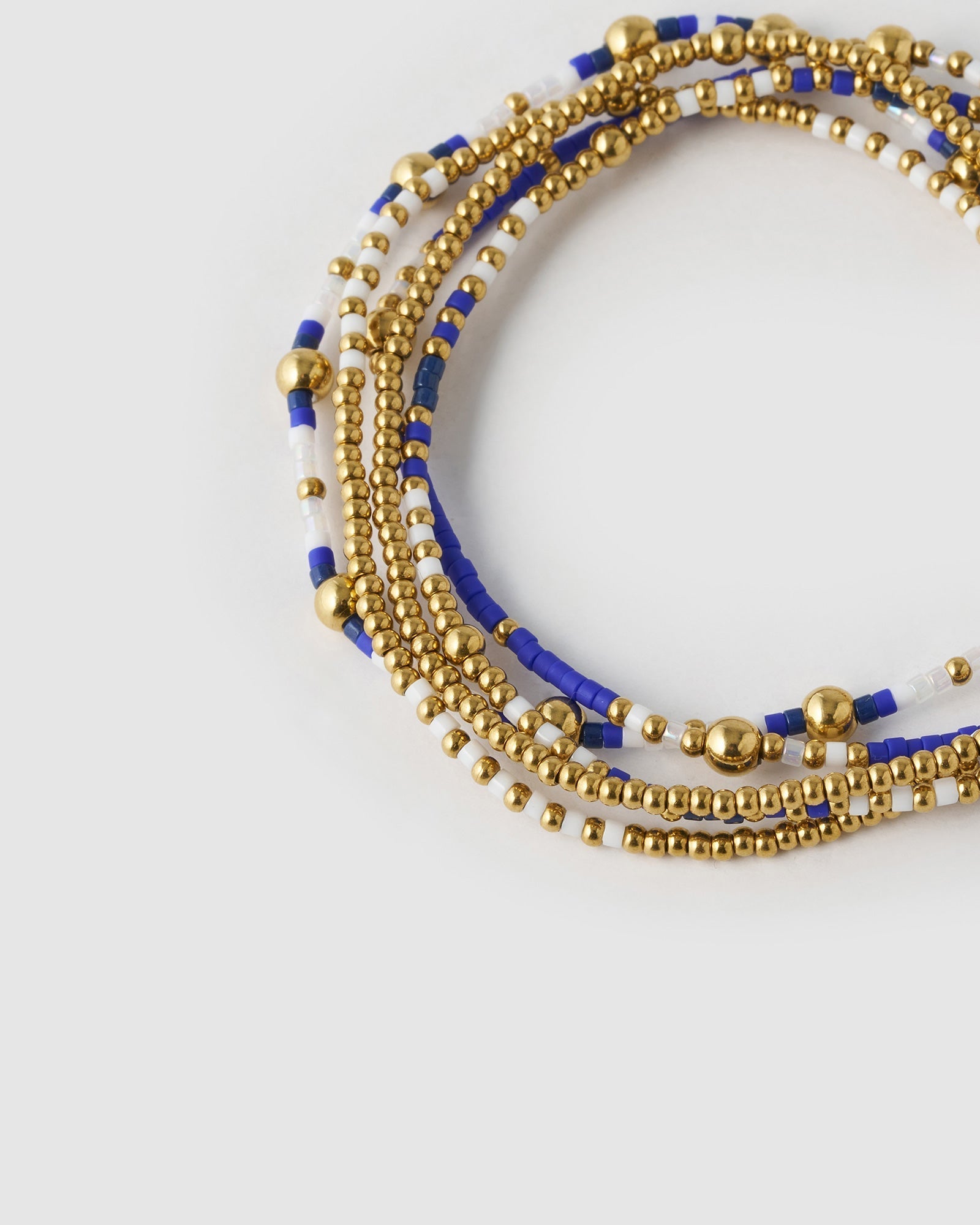 Pulseira Nellie Azul-Marinho - Ouro 18K | SILLENE