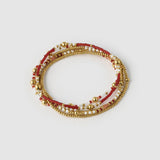 Pulseira Nellie Bordô - Ouro 18K | SILLENE