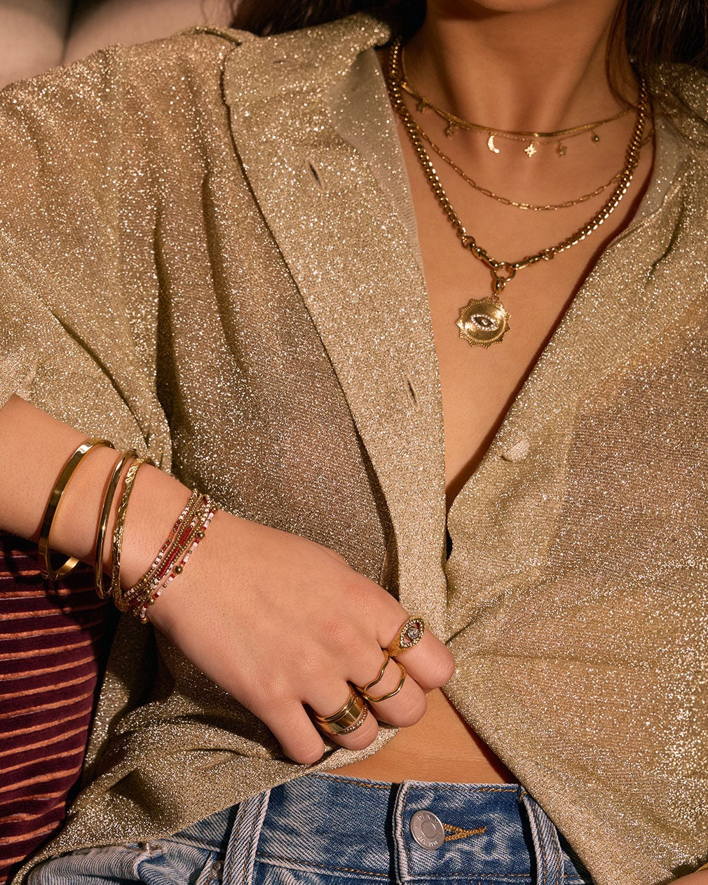 Pulseira Nellie Bordô - Ouro 18K | SILLENE