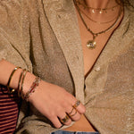 Pulseira Nellie Bordô - Ouro 18K | SILLENE